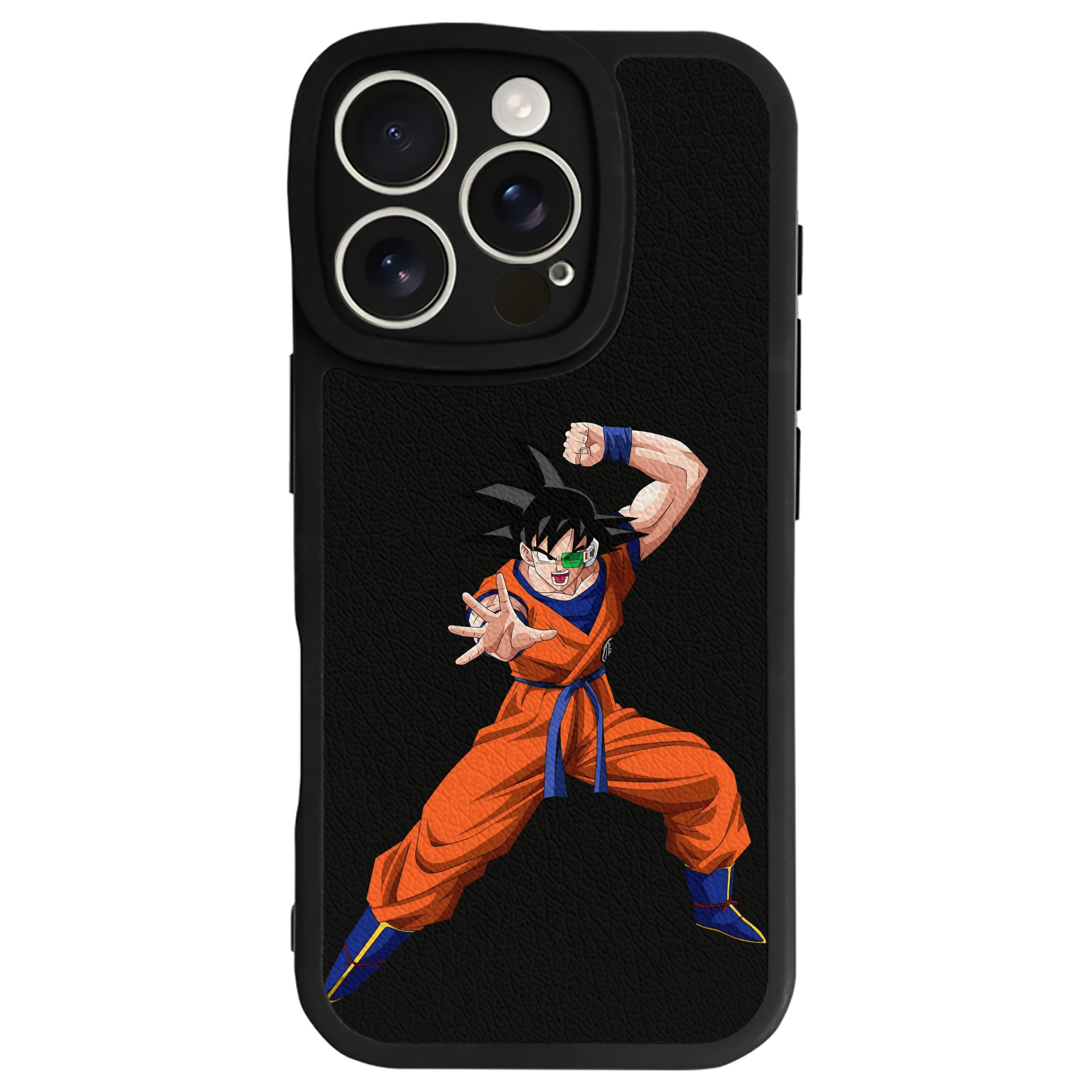 （画像用） ドラゴンボール 孫悟空（そん ごくう）Son Goku カカロット DRAGON BALL Kakarotto 【iPhone 16シリーズ対応】シリコンスマホケース（レザー調） 材質：シリコン